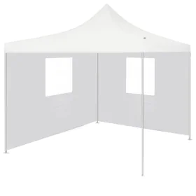 Professional folding tent with 2 white steel walls 3x3 m by vidaXL, Tents and gazebos - Ref: Foro24-48862, Price: 157,36 €, D...