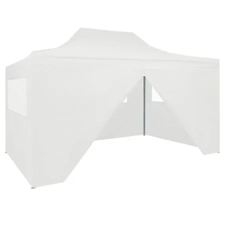 Professional folding tent with 4 white steel walls 3x4 m by vidaXL, Tents and gazebos - Ref: Foro24-48900, Price: 162,48 €, D...