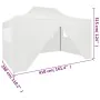 Professionelles faltbares Zelt mit 4 Wänden aus weißem Stahl 3x4 m von vidaXL, Zelte und Pavillons - Ref: Foro24-48900, Preis...