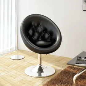 Black synthetic leather bar stool by vidaXL, Kitchen stools - Ref: Foro24-240449, Price: 106,89 €, Discount: %