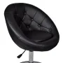 Taburete de bar cuero sintético negro de vidaXL, Taburetes de cocina - Ref: Foro24-240449, Precio: 107,13 €, Descuento: %