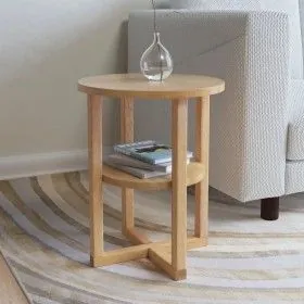 Solid oak wood side table 40x50 cm by vidaXL, Side tables - Ref: Foro24-247044, Price: 101,24 €, Discount: %