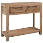 Mesa consola de madera maciza de acacia 82x33x73 cm by vidaXL, Side tables - Ref: Foro24-245684, Price: 132,14 €, Discount: %