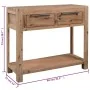 Mesa consola de madera maciza de acacia 82x33x73 cm by vidaXL, Side tables - Ref: Foro24-245684, Price: 132,14 €, Discount: %