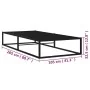Schwarzer Metallbettrahmen 100x200 cm von vidaXL, Betten und Lattenroste - Ref: Foro24-324786, Preis: 131,96 €, Rabatt: %