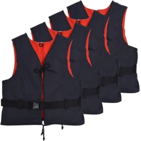 Flotation aid vests 4 units 50N 90+kg navy blue by vidaXL, Lifevest - Ref: Foro24-275187, Price: 117,59 €, Discount: %
