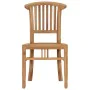 Gartenstuhl 2 Einheiten aus massivem Teakholz von vidaXL, Gartenstühle - Ref: Foro24-49433, Preis: 249,38 €, Rabatt: %