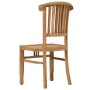 Gartenstuhl 2 Einheiten aus massivem Teakholz von vidaXL, Gartenstühle - Ref: Foro24-49433, Preis: 249,38 €, Rabatt: %