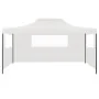 Professional folding tent with 3 walls white steel 3x4 m by vidaXL, Tents and gazebos - Ref: Foro24-48899, Price: 154,71 €, D...
