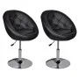 Taburetes de cocina 2 unidades cuero sintético negro de vidaXL, Taburetes de cocina - Ref: Foro24-240453, Precio: 241,29 €, D...