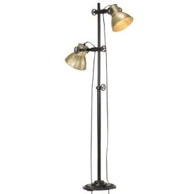 Stehleuchte mit 2 Lampenschirmen aus Gusseisen und Messing E27 von vidaXL, Lampen - Ref: Foro24-320584, Preis: 119,04 €, Raba...