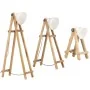 Lámpara de pie 3 piezas madera maciza de mango blanco E27 de vidaXL, Lámparas - Ref: Foro24-320594, Precio: 209,29 €, Descuen...