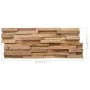 3D-Wandverkleidungsplatten 10 Stück Teakholz 1,08 m² von vidaXL, Wandverkleidung - Ref: Foro24-326178, Preis: 80,96 €, Rabatt: %