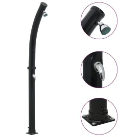 Ducha solar negra 214 cm 20 L de vidaXL, Accesorios para piscinas y spa - Ref: Foro24-92311, Precio: 154,42 €, Descuento: %