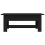 Black engineered wood coffee table 102x55x42 cm by vidaXL, Coffee table - Ref: Foro24-810254, Price: 61,27 €, Discount: %
