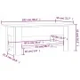 Black engineered wood coffee table 102x55x42 cm by vidaXL, Coffee table - Ref: Foro24-810254, Price: 61,27 €, Discount: %