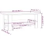 Schwarzer Ingenieurholz-Couchtisch 102x55x42 cm von vidaXL, Couchtisch - Ref: Foro24-810254, Preis: 61,27 €, Rabatt: %