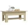 Center table made of Sonoma oak engineered wood 102x55x42 cm by vidaXL, Coffee table - Ref: Foro24-810256, Price: 49,44 €, Di...