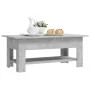 Concrete gray engineered wood coffee table 102x55x42 cm by vidaXL, Coffee table - Ref: Foro24-810257, Price: 64,88 €, Discoun...