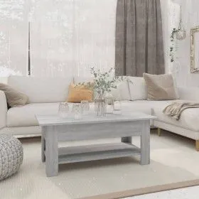 Engineered wood Sonoma gray coffee table 102x55x42 cm by vidaXL, Coffee table - Ref: Foro24-813075, Price: 58,38 €, Discount: %