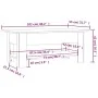 Sonoma Grau Ingenieurholz Couchtisch 102x55x42 cm von vidaXL, Couchtisch - Ref: Foro24-813075, Preis: 58,38 €, Rabatt: %
