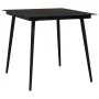 Juego de comedor de jardín 3 piezas ratán PVC negro de vidaXL, Conjuntos de jardín - Ref: Foro24-3060213, Precio: 299,62 €, D...
