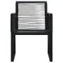 Juego de comedor de jardín 3 piezas ratán PVC negro de vidaXL, Conjuntos de jardín - Ref: Foro24-3060213, Precio: 299,62 €, D...