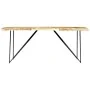 Solid mango wood dining table 180x90x76 cm by vidaXL, Kitchen and dining tables - Ref: Foro24-282880, Price: 263,44 €, Discou...