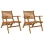 Sillas de jardín 2 unidades madera maciza de acacia de vidaXL, Conjuntos de jardín - Ref: Foro24-316252, Precio: 199,25 €, De...