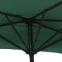 Sombrilla de balcón semicircular palo aluminio verde 270x144cm de vidaXL, Sombrillas - Ref: Foro24-44588, Precio: 61,08 €, De...