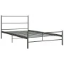 Estructura de cama de metal gris 100x200 cm de vidaXL, Camas y somieres - Ref: Foro24-284685, Precio: 77,11 €, Descuento: %