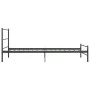 Estructura de cama de metal gris 100x200 cm de vidaXL, Camas y somieres - Ref: Foro24-284685, Precio: 77,11 €, Descuento: %