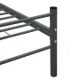 Gray metal bed frame 100x200 cm by vidaXL, Beds and slatted bases - Ref: Foro24-284685, Price: 77,20 €, Discount: %