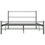 Estructura de cama de metal gris 120x200 cm de vidaXL, Camas y somieres - Ref: Foro24-284686, Precio: 89,12 €, Descuento: %