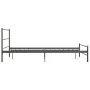 Estructura de cama de metal gris 120x200 cm de vidaXL, Camas y somieres - Ref: Foro24-284686, Precio: 89,12 €, Descuento: %