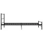 Black metal bed frame 100x200 cm by vidaXL, Beds and slatted bases - Ref: Foro24-284689, Price: 86,12 €, Discount: %