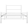 Bettgestell aus weißem Metall, 100 x 200 cm von vidaXL, Betten und Lattenroste - Ref: Foro24-284693, Preis: 59,64 €, Rabatt: %