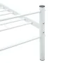 Estructura de cama de metal blanco 100x200 cm de vidaXL, Camas y somieres - Ref: Foro24-284693, Precio: 58,99 €, Descuento: %