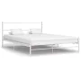 Bettgestell aus weißem Metall, 120 x 200 cm von vidaXL, Betten und Lattenroste - Ref: Foro24-284694, Preis: 89,30 €, Rabatt: %