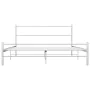Bettgestell aus weißem Metall, 120 x 200 cm von vidaXL, Betten und Lattenroste - Ref: Foro24-284694, Preis: 89,30 €, Rabatt: %