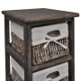Shelf with 5 brown wooden woven baskets by vidaXL, Lockers and storage cabinets - Ref: Foro24-240801, Price: 118,10 €, Discou...