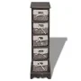 Shelf with 5 brown wooden woven baskets by vidaXL, Lockers and storage cabinets - Ref: Foro24-240801, Price: 118,10 €, Discou...