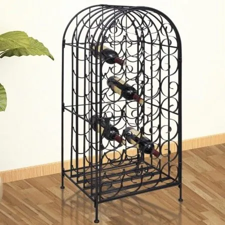 Metal wine rack for 35 bottles by vidaXL, Wine racks - Ref: Foro24-240943, Price: 99,10 €, Discount: %