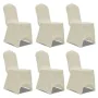 Set of 6 Fitted Chair Covers, Cream by vidaXL, Covers - Ref: Foro24-241199, Price: 29,62 €, Discount: %