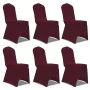 Set mit 6 passenden Stuhlhussen, Burgunderrot von vidaXL, Abdeckungen - Ref: Foro24-241200, Preis: 30,81 €, Rabatt: %