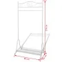 White steel clothes rack by vidaXL, Dresser Organizers and Bar Hangers - Ref: Foro24-242999, Price: 51,95 €, Discount: %