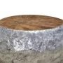Mesa de centro aluminio teca 60x60x30 cm de vidaXL, Mesas de centro - Ref: Foro24-244549, Precio: 171,14 €, Descuento: %