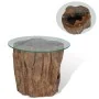 Teak and glass coffee table 50x40 cm by vidaXL, Coffee table - Ref: Foro24-245069, Price: 153,10 €, Discount: %