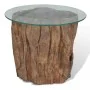 Teak and glass coffee table 50x40 cm by vidaXL, Coffee table - Ref: Foro24-245069, Price: 153,10 €, Discount: %