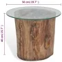 Teak and glass coffee table 50x40 cm by vidaXL, Coffee table - Ref: Foro24-245069, Price: 153,10 €, Discount: %